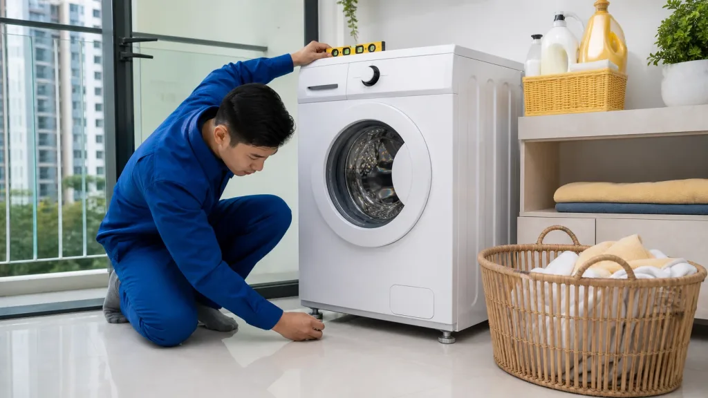 Máy giặt rung lắc mạnh: nguyên nhân và cách xử lý an toàn