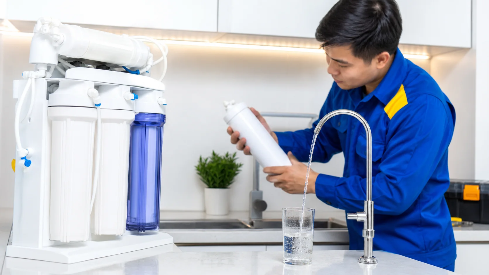 Máy lọc nước chảy yếu: dấu hiệu cần thay lõi hay kiểm tra bơm?